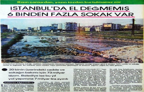 1984 yılında İstanbul da el değmemiş 6 binden fazla sokak varmış!