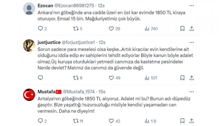 Emekliler, işçiler ve emekçiler yüzde 25 zam mağduru: Kiracılar, 15-17 bin TL lik evlerde 1.500-2.500 TL ye oturuyor!