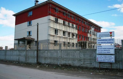 Kahramanmaraş Esentepe Ortaokulu'nın inşaatında sona gelindi!