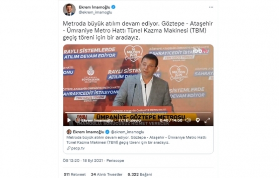 Göztepe - Ataşehir - Ümraniye Metro Hattı nda yeni gelişme!