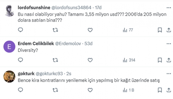 İstanbul daki 1 ev fiyatına, Baltimore da 135 bin metrekarelik gökdelen alınıyor! 