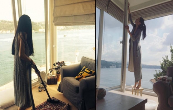 Cemre Kemer'in boğaz manzaralı muhteşem evi!