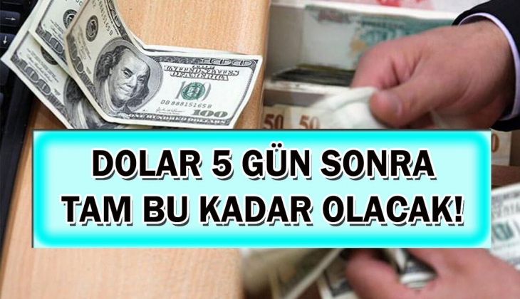 Doların 5 gün sonra tam ne kadar olacağını Merkez Bankası duyurdu! Bu rakamı görenlerin gözleri fal taşı gibi açıldı! 