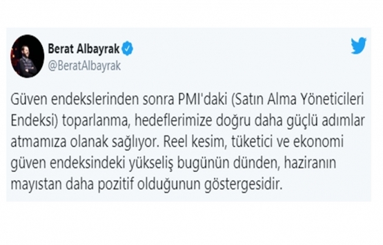 Berat Albayrak: Endekslerdeki yükseliş bugünün dünden daha pozitif olduğunun göstergesidir!
