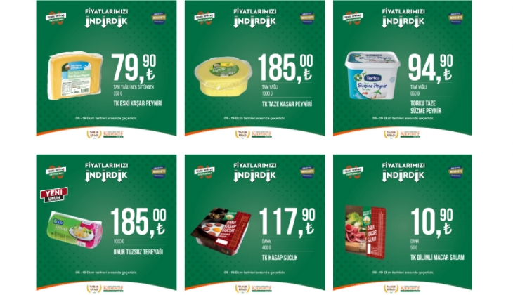 Tarım Kredi tek tek açıkladı: Ayçiçek yağı 39 TL, Salça 37,90 TL, Tereyağı 185 TL! 6 Ekim 2023 Tarım Kredi kataloğu