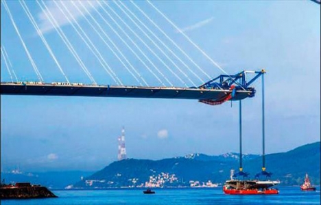 3. Boğaz Köprüsü'nde montaj ve kaynak işlemleri sona erdi!
