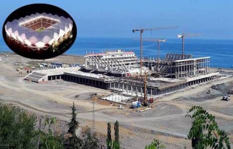 Trabzon’un yeni stadyumu yükseliyor!