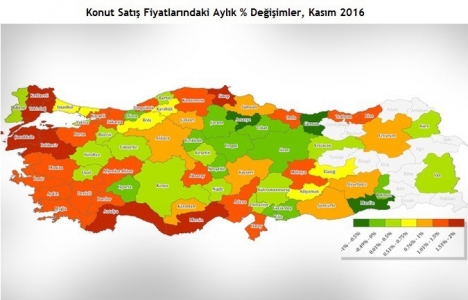 REIDIN 2. El Konutlar Fiyat Endeksleri 2016 Kasım sonuçları!