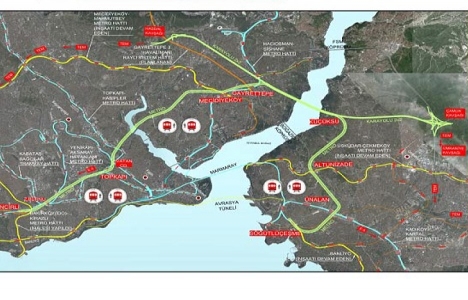 3 katlı tüp geçit nereden geçecek?