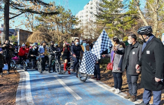 Ankara Büyükşehir'in Bisiklet Yolu Projesi'nde ilk etap tamamlandı!