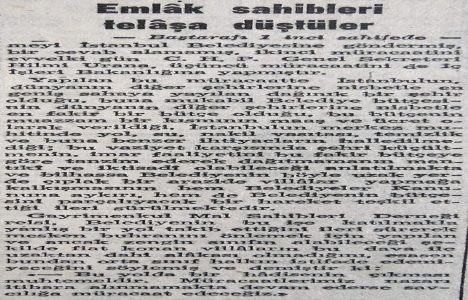 1947 yılında emlak sahipleri telaşta!