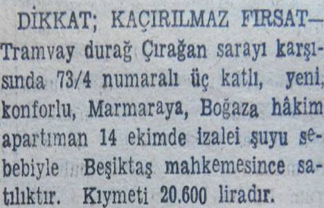 1946 yılında Çiftehavuzlar da metrekaresi 20 liraya arsa satılacakmış!