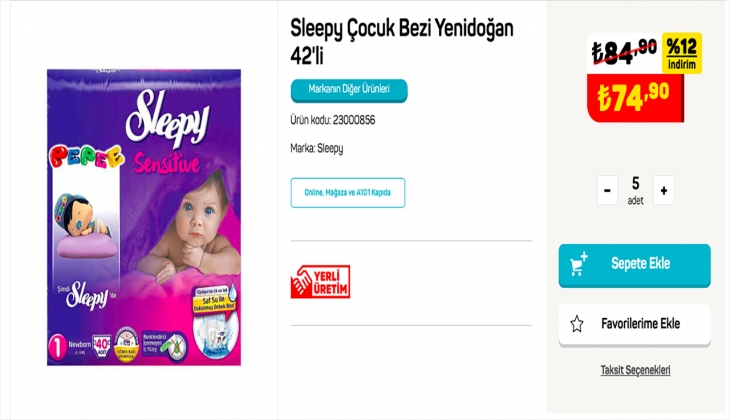 En ucuz bebek bezi A101 de yüzde 32 indirimle. Kaçırmadan tıklayın. İşte 30 Eylül 2022 A101 fiyat listesi