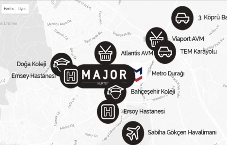 Anayapı Major Kurtköy nerede?