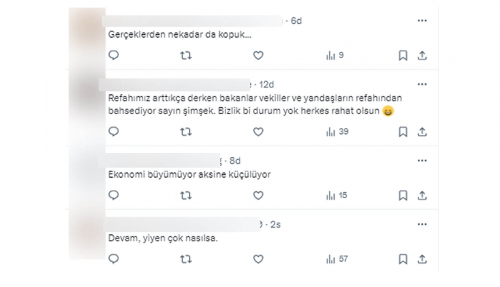 Bakan Şimşek, Çalışanlarımızı, emeklilerimizi enflasyona ezdirmeyeceğiz dedi! Vatandaşlar nasıl yorumladı?