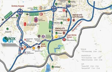 Ankara İncek Life satılık daire!