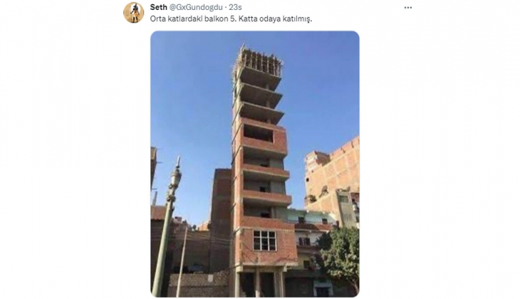 İnşaat halindeki yeni bina sosyal medyada yorum yağmuruna tutuldu! Eksikler ve hatalar şok etti!