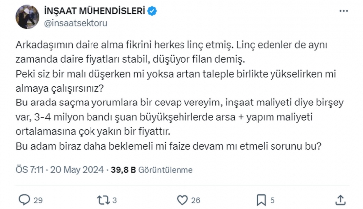 Faize para koymak mı, ev almak mı daha karlı? İşte şaşırtan o hesap! 