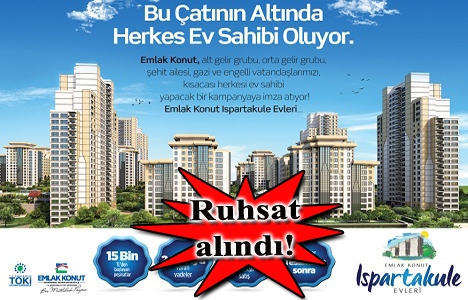 Emlak Konut Ispartakule Evleri fiyat listesi belli oldu! 248 bin TL'den!