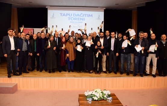 Sancaktepe’de vatandaşlar tapularına kavuştu!