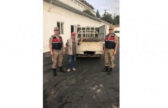 Kilis'te inşaat demiri çalan 4 kişi yakalandı!