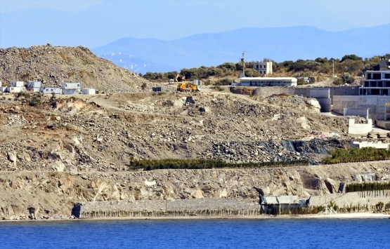 Bodrum daki imara aykırı yapıların yıkımı devam ediyor!