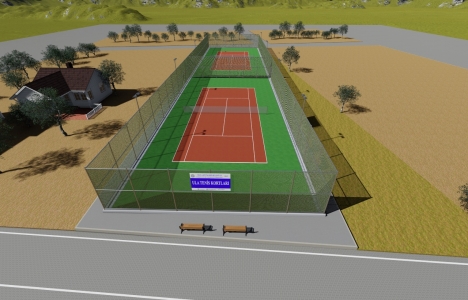 Muğla Büyükşehir'den iki yeni tenis kortu!