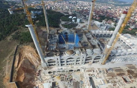 Çamlıca Camii’nde kubbenin yapımına başlandı!