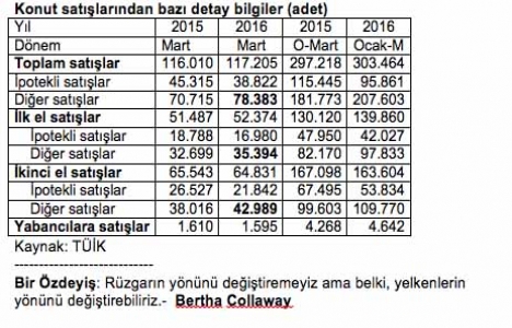 Türkiye de konut satışları kontrollü yükseliyor!