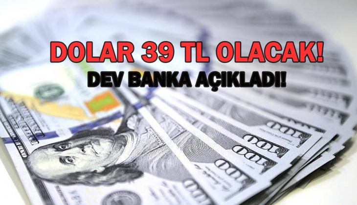İngiliz dev bankadan dolar tahmini: Dolar o tarihte 39 TL olacak!