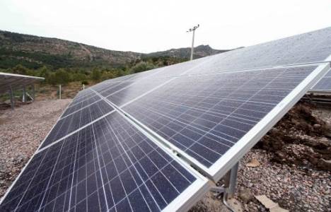 Güneş tarlasında 420 bin liralık elektrik üretilecek!