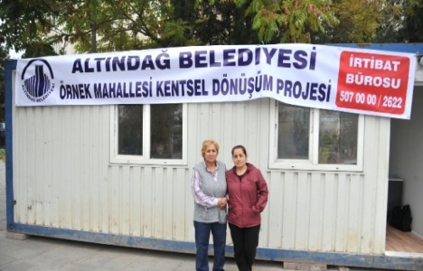 Altındağ Örnek Mahallesi kentsel dönüşüm bürosu