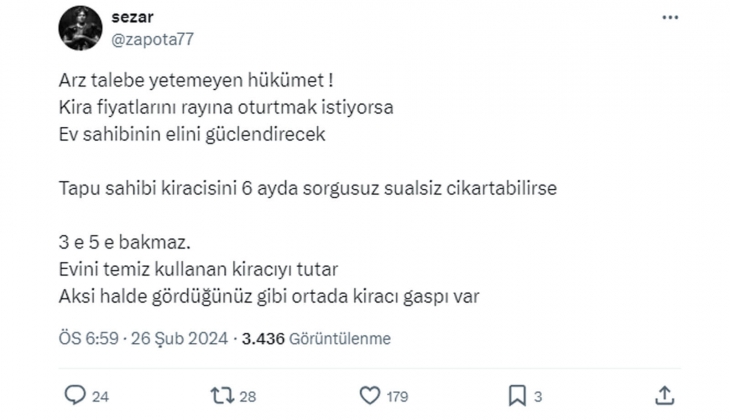 Mağdur ev sahibinden dikkat çeken öneri: Tapu sahibi kiracısını 6 ayda çıkartabilse...