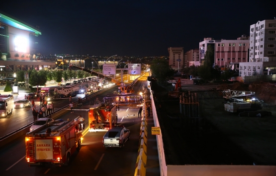 AKM-Kızılay metro inşaatında vinç kazası!