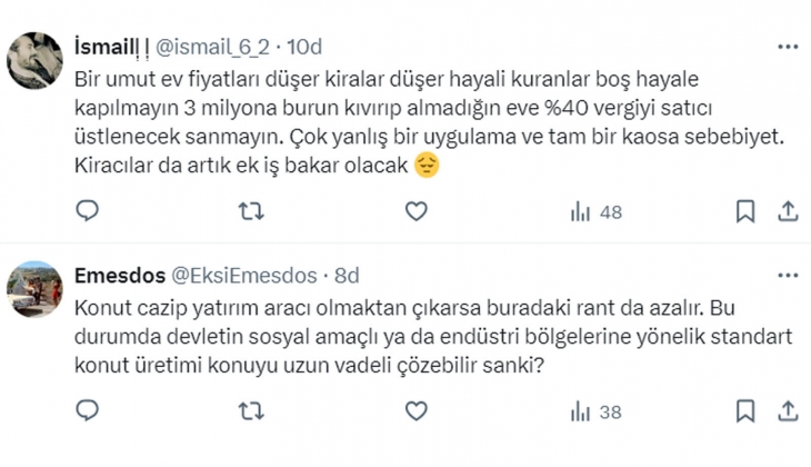 Konutlara katlamalı vergi önce satışları sonra üretimi düşürür: Parası olan da ev almaz!