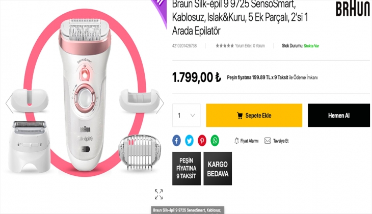 Braun kişisel bakım ürünleri alımında 1000 TL hediye çek! İşte 12 Eylül 2022 fırsatları fiyat listesi