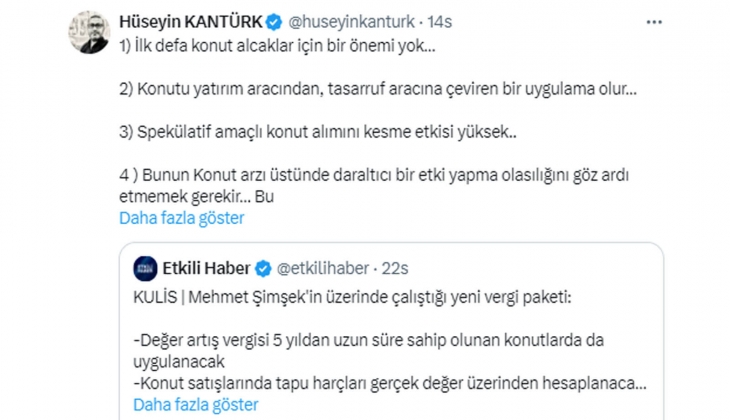  Konutta yeni vergi düzenlemesi kiraları yükseltir, yeni ev almak isteyenlerin kabusu olur!