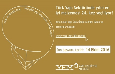 Yapı sektörünün en büyük ödülü Altın Çekül'e başvurular başladı!