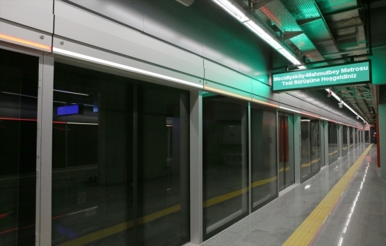 Mahmutbey-Mecidiyeköy metro hattında test sürüşleri başladı!