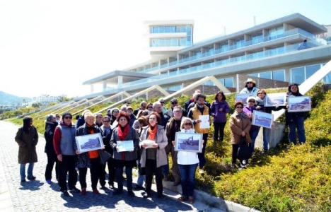 Bodrum Grand Focus Otel'in inşaatı protesto edildi!