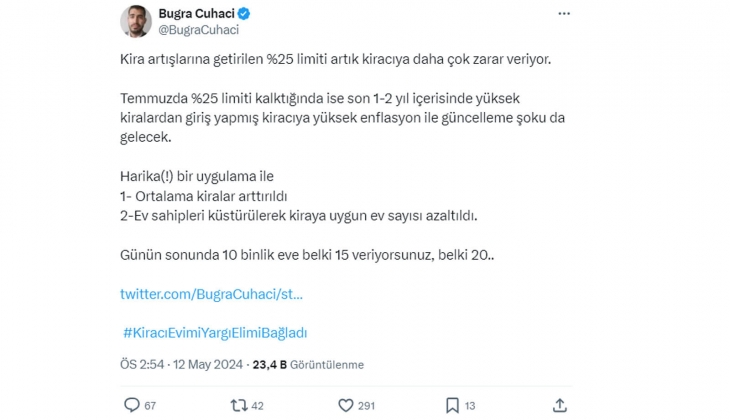 Ev sahipleri küstürüldü: Yüzde 25 zam sınırı kalkınca kiracıyı yüksek enflasyon şoku bekliyor!