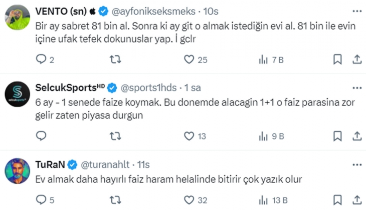 2 milyon TL ile evden 10-15 bin TL kira almak mı, yoksa mevduattan aylık 81 bin TL kazanmak mı? 