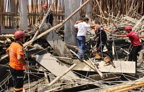 Diyarbakır'da Öğrenci Merkezi inşaatında çökme meydana geldi!