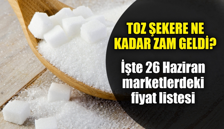 Şeker fiyatları kaç lira oldu şeker fiyatlarına ne kadar zam geldi! Marketlerdeki güncel 26 Haziran fiyat listesi