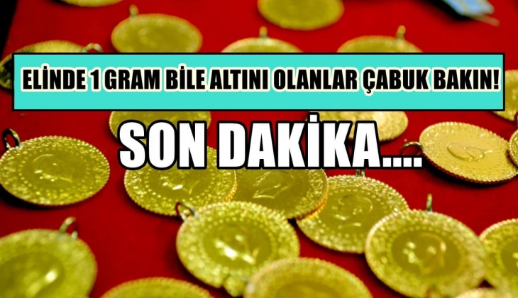 Altın resmen tuzla buz oldu! Elinde 1 gram altını olan bile acil baksın! Altın fiyatlarında son dakika 20 Ağustos 2022