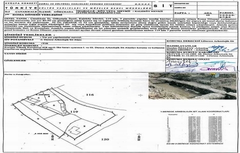 Çanakkale Kaleköy deki 119 ada 1. derece sit alanı oldu!