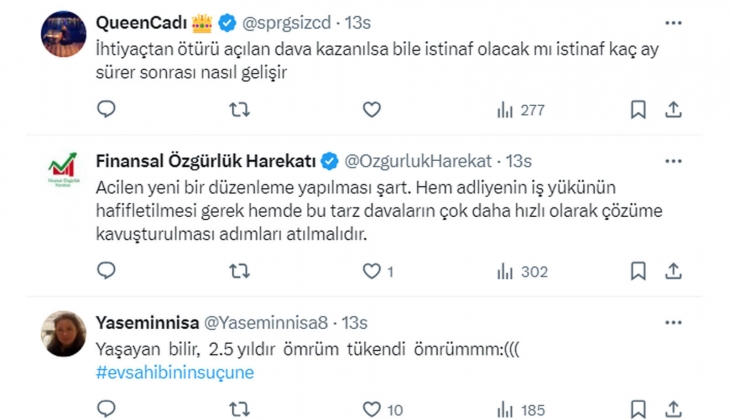 Ev sahipleri tepkili: Kira tespit davası için verilen tahmini bitiş süresi 555 gün!