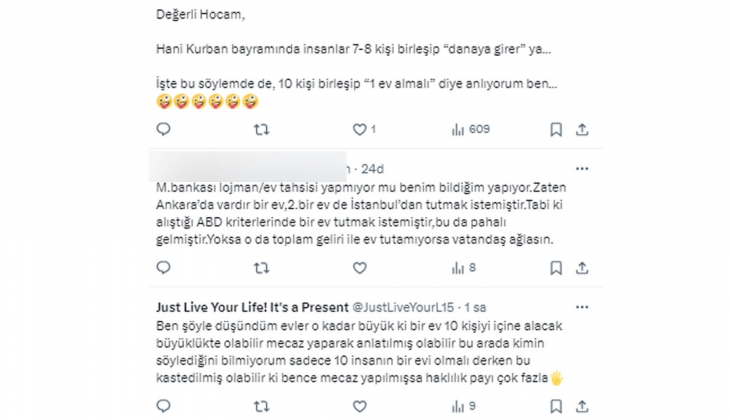TCMB Başkanı Erkan, 10 insanın bir evi olmalı dedi! Ünlü profesör vatandaşlara sordu: Bu ne demek?