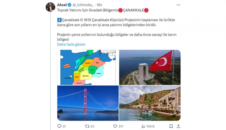 Arsa, toprak alacaklar Çanakkale ye dikkat: Fiyatlar arttı ama uygun tarla yakalarsınız alın!