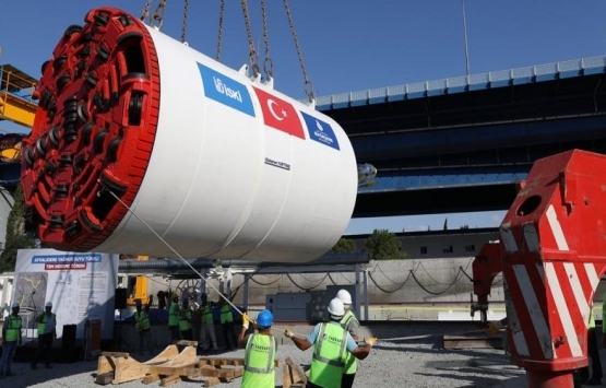 Ayvalıdere Yağmur Suyu Tüneli TBM indirme töreni yapıldı! 